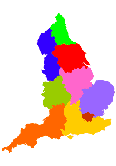 UK Regional Areas Map